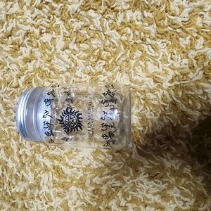 Clear Glass Jar with Silver Lid
